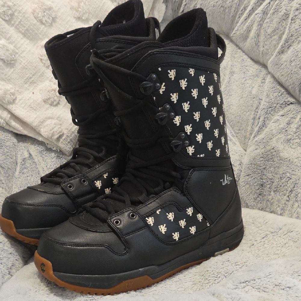 Shaun White Burton Black and White Snowboard Boots US11